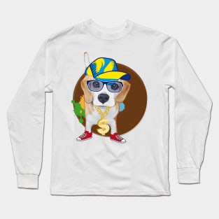 Beagle Hip Hop Long Sleeve T-Shirt